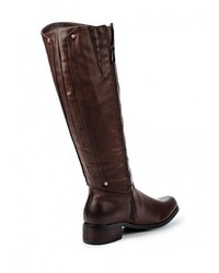 Темно-коричневые кожаные сапоги от Super Mode