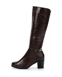 Темно-коричневые кожаные сапоги от Wellspring