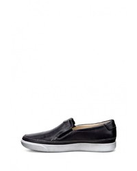 Мужские темно-коричневые кожаные слипоны от Ecco