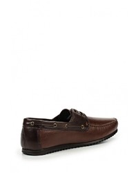 Темно-коричневые кожаные топсайдеры от Dino Ricci