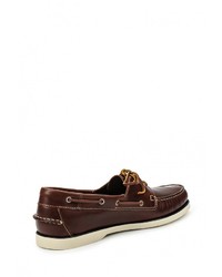 Темно-коричневые кожаные топсайдеры от Gant