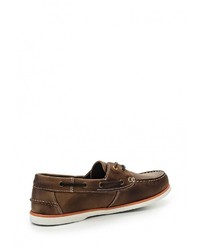 Темно-коричневые кожаные топсайдеры от Storm