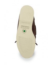 Темно-коричневые кожаные топсайдеры от Timberland