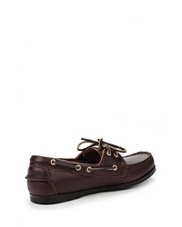 Темно-коричневые кожаные топсайдеры от Valley