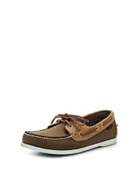 Темно-коричневые кожаные топсайдеры от Valley