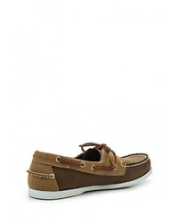 Темно-коричневые кожаные топсайдеры от Valley