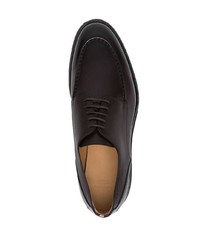 Темно-коричневые кожаные туфли дерби от Bally