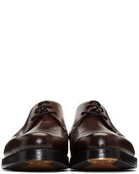 Темно-коричневые кожаные туфли дерби от Junya Watanabe