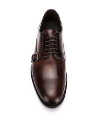 Темно-коричневые кожаные туфли дерби от Etro