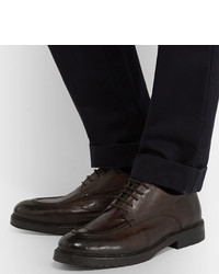 Темно-коричневые кожаные туфли дерби от Officine Generale