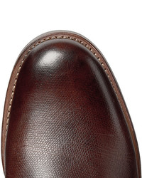 Темно-коричневые кожаные туфли дерби от Grenson