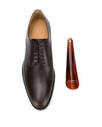 Темно-коричневые кожаные туфли дерби от Scarosso