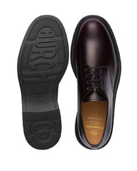 Темно-коричневые кожаные туфли дерби от Church's