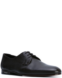 Темно-коричневые кожаные туфли дерби от Baldinini