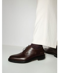 Темно-коричневые кожаные туфли дерби от Common Projects