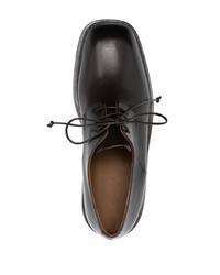 Темно-коричневые кожаные туфли дерби от Marsèll