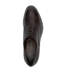 Темно-коричневые кожаные туфли дерби от Henderson Baracco