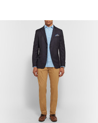 Темно-коричневые кожаные туфли дерби от Quoddy