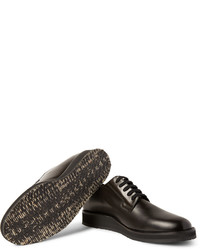 Темно-коричневые кожаные туфли дерби от Marni