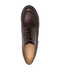 Темно-коричневые кожаные туфли дерби от Paraboot