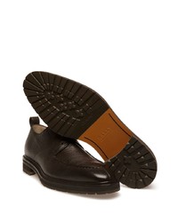 Темно-коричневые кожаные туфли дерби от Bally