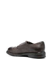 Темно-коричневые кожаные туфли дерби от Eleventy