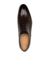 Темно-коричневые кожаные туфли дерби от Bally