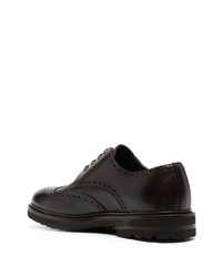 Темно-коричневые кожаные туфли дерби от Henderson Baracco