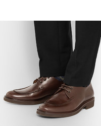 Темно-коричневые кожаные туфли дерби от A.P.C.