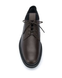 Темно-коричневые кожаные туфли дерби от Tod's