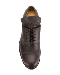 Темно-коричневые кожаные туфли дерби от Holland & Holland