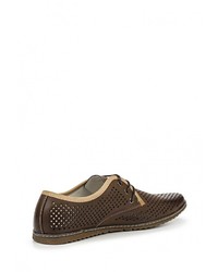 Мужские темно-коричневые кожаные туфли от Instreet