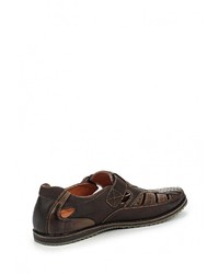 Мужские темно-коричневые кожаные туфли от Instreet