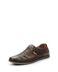 Мужские темно-коричневые кожаные туфли от Instreet