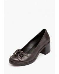 Темно-коричневые кожаные туфли от Pierre Cardin