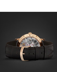 Мужские темно-коричневые кожаные часы от Piaget