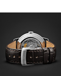 Мужские темно-коричневые кожаные часы от Baume & Mercier