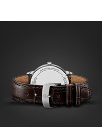 Мужские темно-коричневые кожаные часы от Baume & Mercier