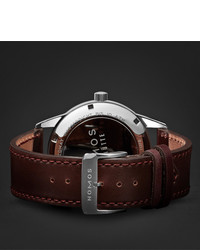 Мужские темно-коричневые кожаные часы от NOMOS Glashütte