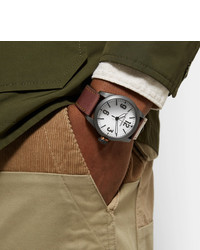 Мужские темно-коричневые кожаные часы от Filson