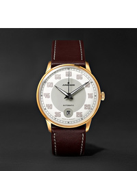 Мужские темно-коричневые кожаные часы от Junghans