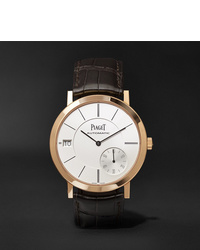 Мужские темно-коричневые кожаные часы от Piaget