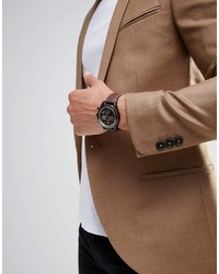 Мужские темно-коричневые кожаные часы от Vivienne Westwood