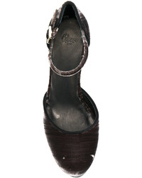 Женские темно-коричневые кожаные эспадрильи от Castaner