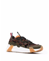 Мужские темно-коричневые кроссовки от Moncler