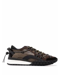 Мужские темно-коричневые кроссовки от DSQUARED2