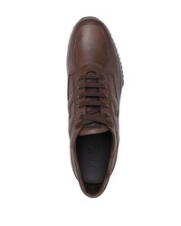 Мужские темно-коричневые кроссовки от Hogan