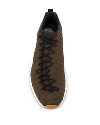 Мужские темно-коричневые кроссовки от Bottega Veneta
