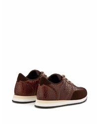 Мужские темно-коричневые кроссовки от Giuseppe Zanotti