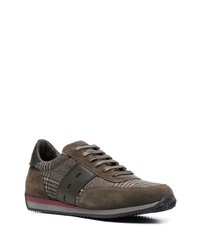 Мужские темно-коричневые кроссовки от Corneliani